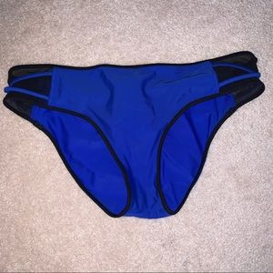 Lululemon Bikini Bottoms Black Blue Size 4 Small